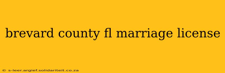 brevard county fl marriage license