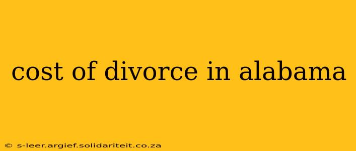 cost of divorce in alabama