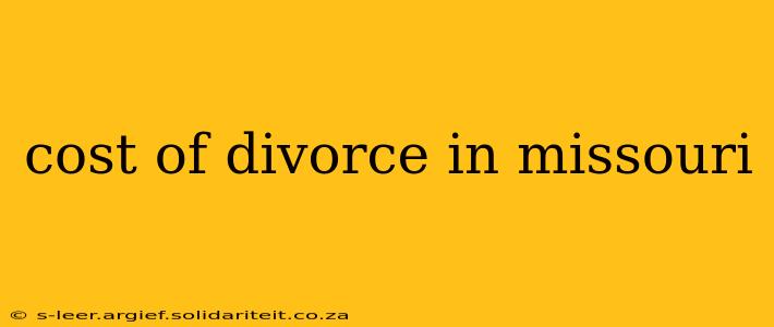 cost of divorce in missouri