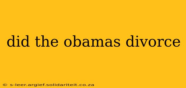 did the obamas divorce