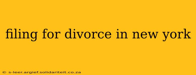 filing for divorce in new york