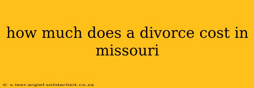 how much does a divorce cost in missouri