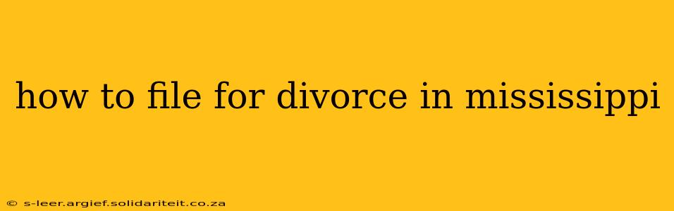 how to file for divorce in mississippi