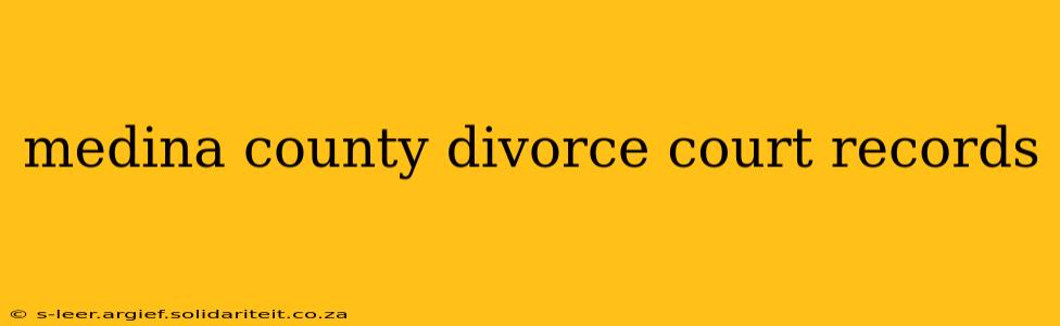 medina county divorce court records
