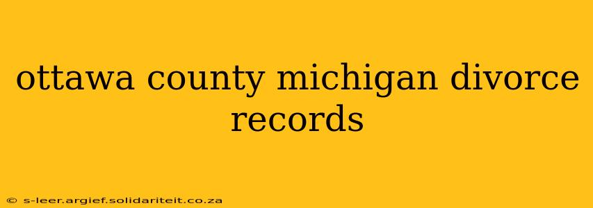 ottawa county michigan divorce records