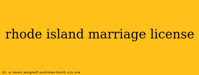 rhode island marriage license